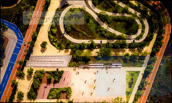 简化地图上，荧光黄圆点标注雁塔区高新路沿线位置